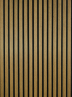 Premium Acoustic Slatted Wall Panels - Standard Oak