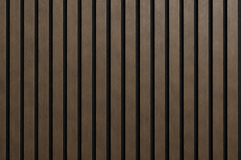 Premium Acoustic Slatted Wall Panels - Walnut