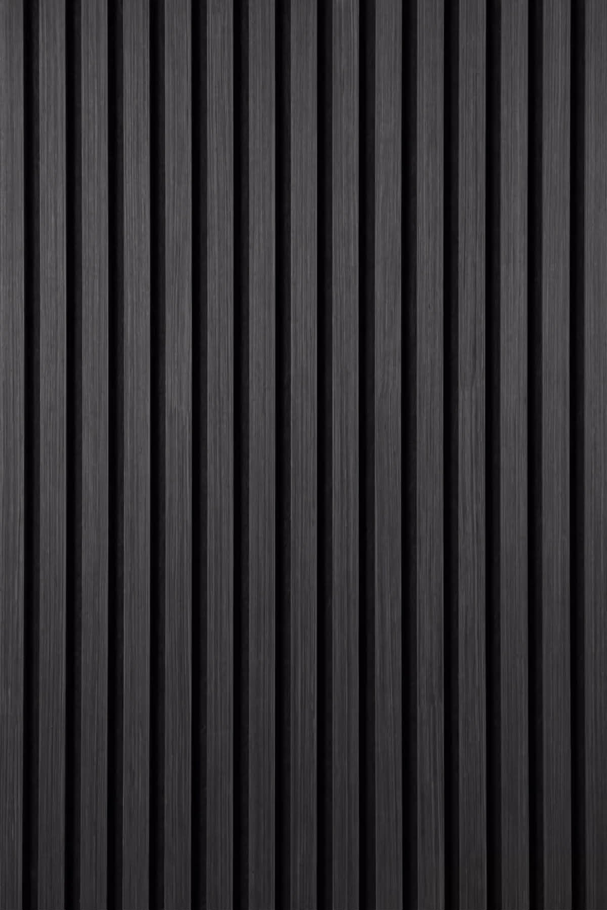 Premium Acoustic Slatted Wall Panels - Dark Grey