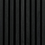 Premium Acoustic Slatted Wall Panels - Black