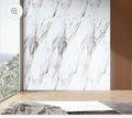 PVC Bathroom Wall Panels – Waterproof Modern Wall Solution - White & Gold Marble