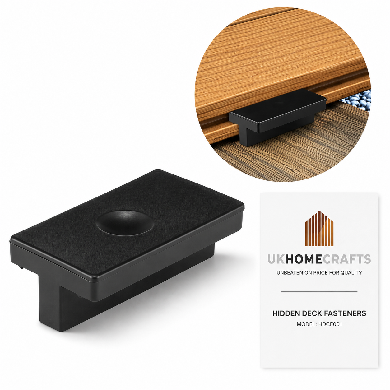 Hidden Decking Fasteners - for the perfect fit (Pack of 80)