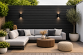 Exterior Flat-Face Cladding Panels - Black