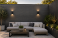 Exterior Flat-Face Cladding Panels - Grey