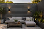 Exterior Flat-Face Cladding Panels - Grey