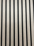 Acoustic Premium Thick Slatted Wall Panels - 280cm x 60cm - Grey