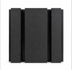 Exterior Multi-Width Slatted Cladding Panels - Black Oak