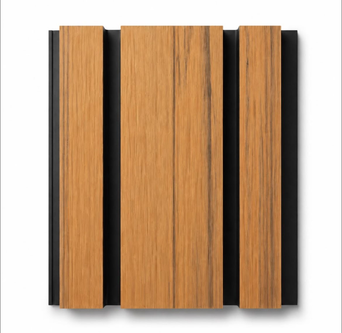 Exterior Multi-Width Slatted Cladding Panels - Walnut
