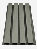 Exterior Slatted Cladding Panels - Grey Oak