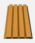 Exterior Slatted Cladding Panels - Light Oak