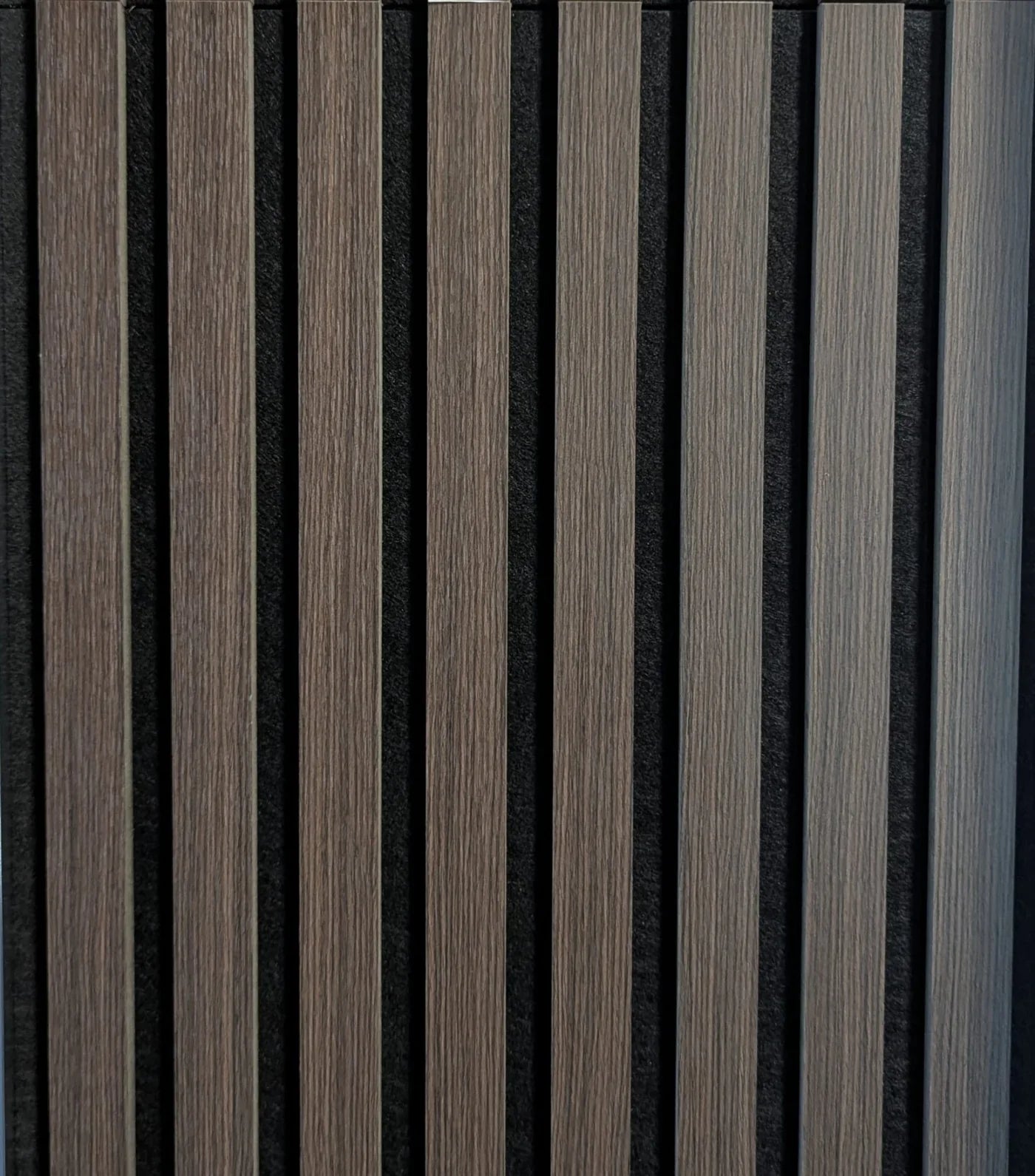 Acoustic Slatted Wall Panels - Smoked Oak